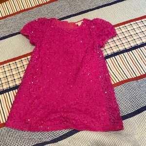 Crewcuts Vibrant Pink Sequin dress Size 5